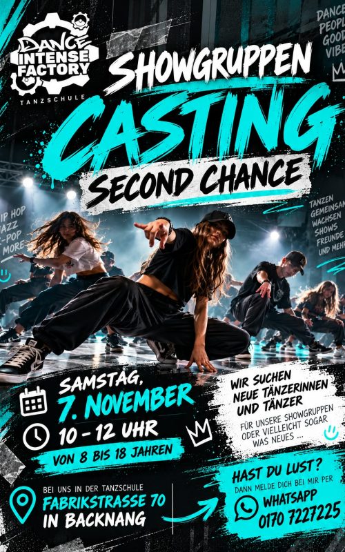 SHOWCREW CASTING SECOND CHANCE​